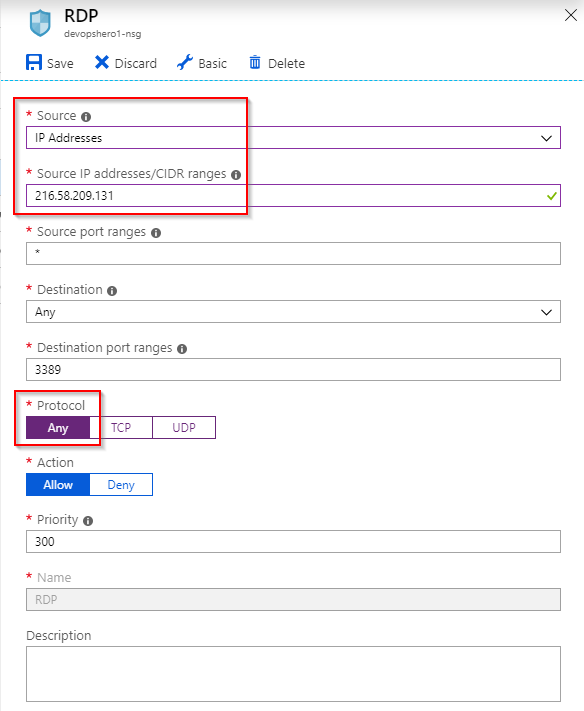 Configure source IP